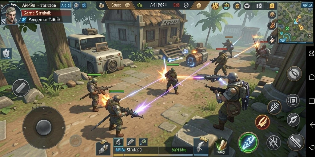 Screenshot gameplay API36 yang menampilkan aksi strategi mendebarkan.