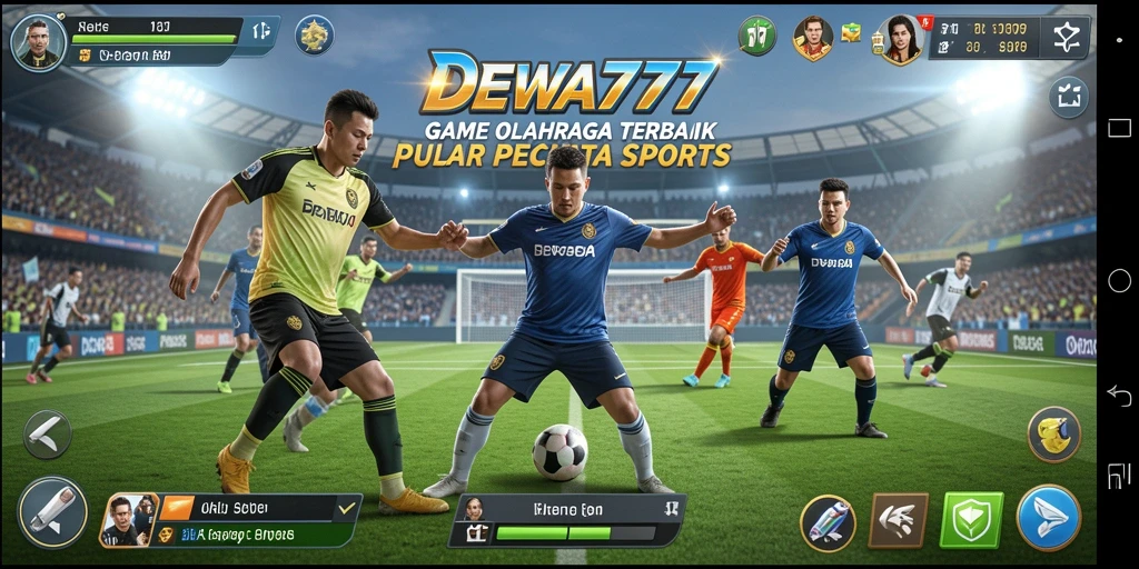 Tampilan gameplay menarik dari DEWA777 dengan aksi olahraga yang seru.