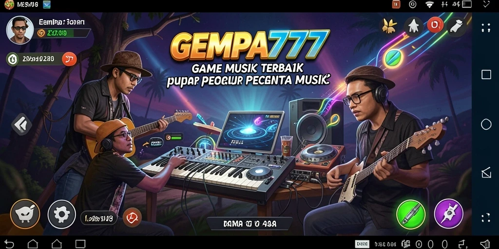 Cuplikan gameplay GEMPA777 menunjukkan keseruan bermain musik.