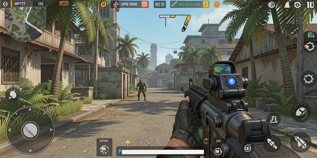 Screenshot gameplay HP777 yang menampilkan aksi mendebarkan dan grafis tajam.