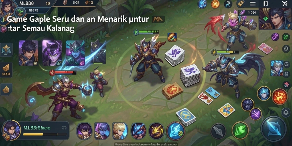 Screenshot gameplay MLBB8 menampilkan keseruan permainan Gaple.