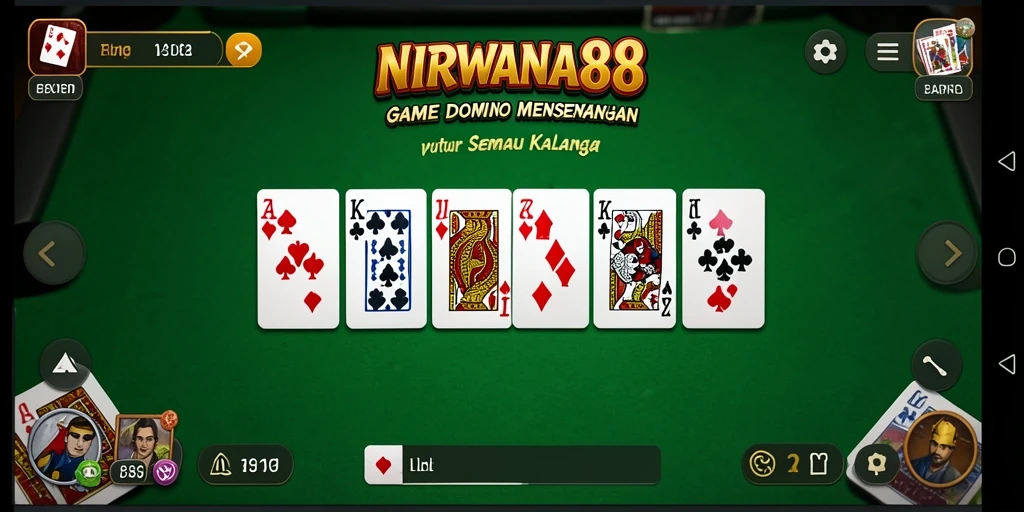 Tampilan menarik gameplay Domino dalam NIRWANA88.