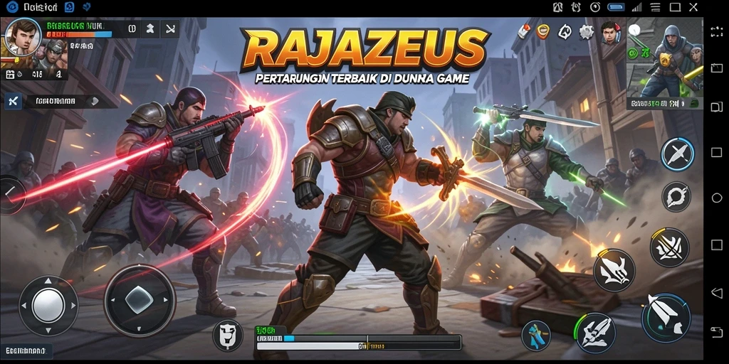 Gameplay RAJAZEUS menampilkan pertarungan mengesankan dan grafis yang memukau.