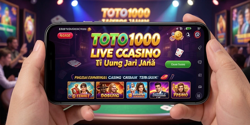 Tampilan gameplay Live Casino yang menegangkan di TOTO1000.