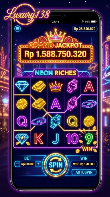 Antarmuka pengguna yang ramah di aplikasi luxury138.